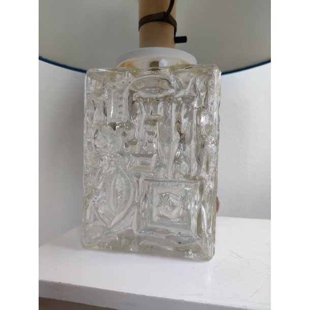 Vintage glas bordlampe, 1970'erne  