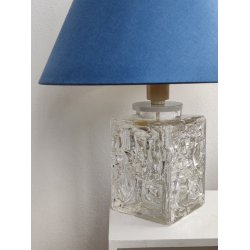 Vintage glas bordlampe, 1970'erne  