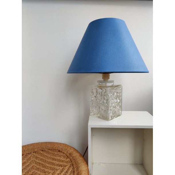 Vintage glas bordlampe, 1970'erne  