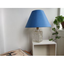 Vintage glas bordlampe, 1970'erne  