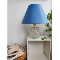 Vintage glas bordlampe, 1970'erne  