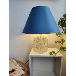 Vintage glas bordlampe, 1970'erne  