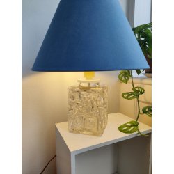 Vintage glas bordlampe, 1970'erne  