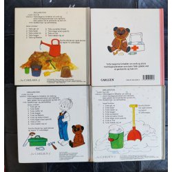 Fire gamle Totte b�ger nr 1, 2, 4, 10, Gunilla Wolde