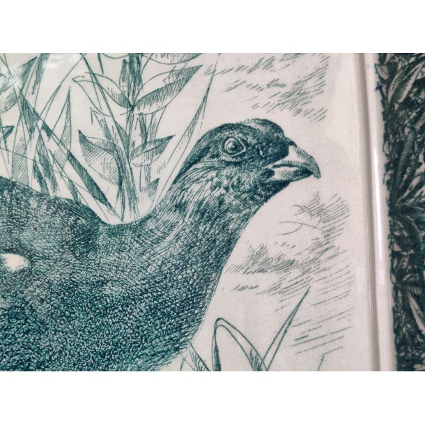 Stort flot Nym�lle fad af Mads Stage, gr�n urfugl