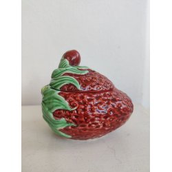 Vintage jordb�r marmeladesk�l 