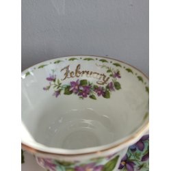 February m�nedskop med violer fra Royal Albert, ca. 1970