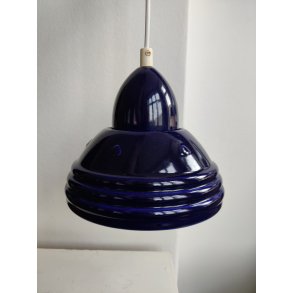Søholm pendel, koboltblå keramiklampe