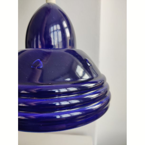 S�holm pendel, koboltbl� keramiklampe