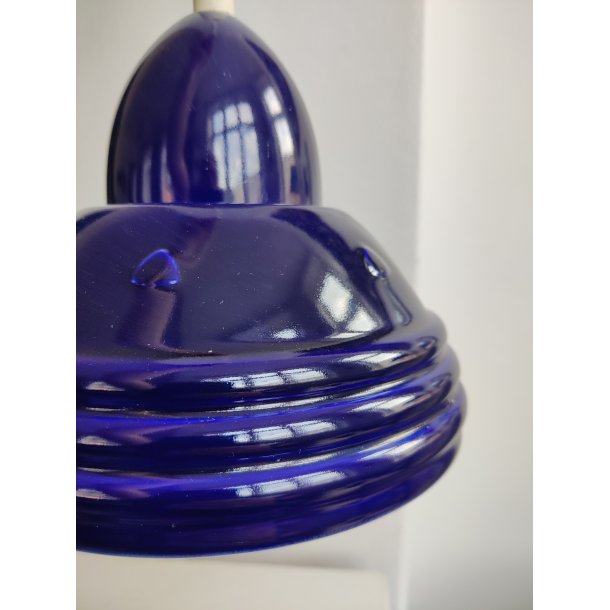 S�holm pendel, koboltbl� keramiklampe