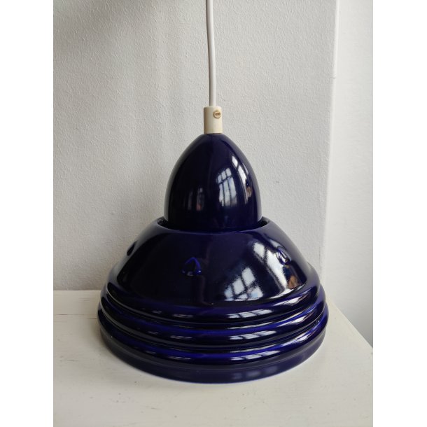 S�holm pendel, koboltbl� keramiklampe
