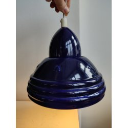 S�holm pendel, koboltbl� keramiklampe