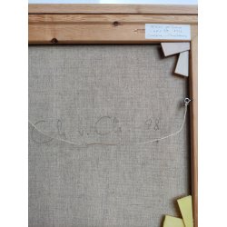 �bler p� grene. Originalt maleri, Ch. v. Ch.