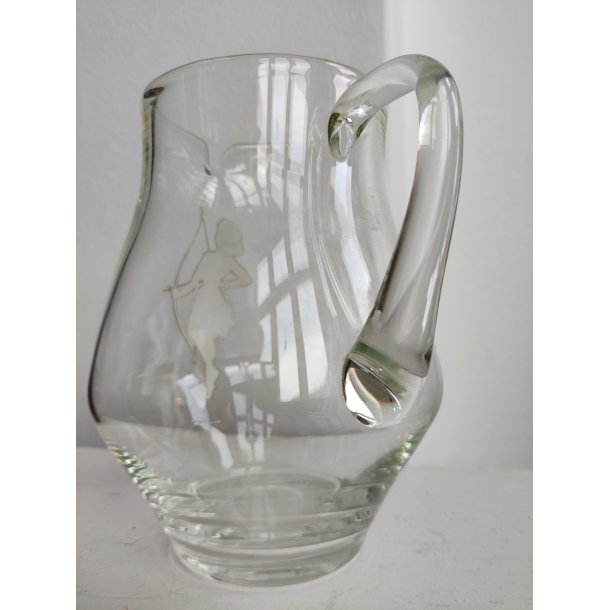 Glaskande med yndig bueskytte