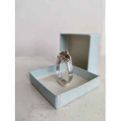 S�lvring med plads til perle