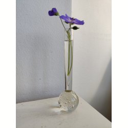 Lille orkid�vase i klart glas