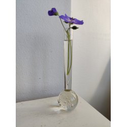 Lille orkid�vase i klart glas