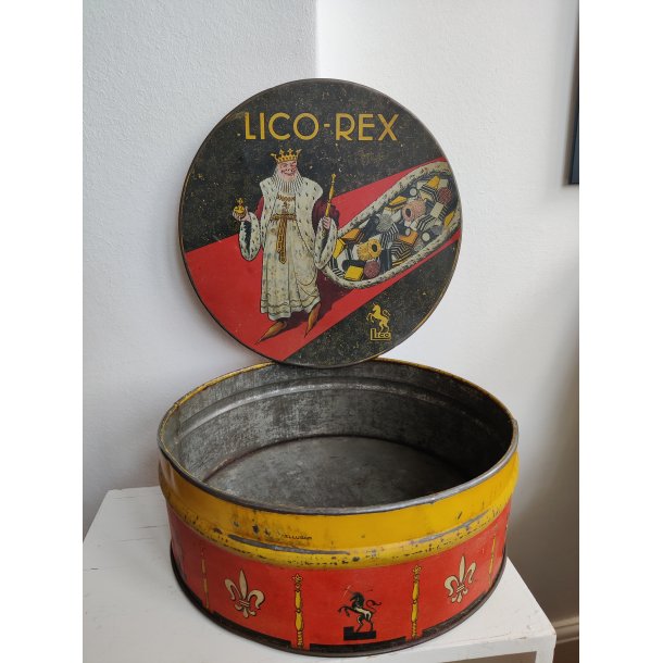 Stor lakridskonfekt d�se, Lico-Rex fra 1920'erne