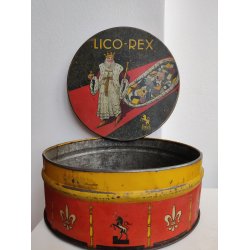 Stor lakridskonfekt d�se, Lico-Rex fra 1920'erne