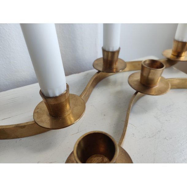 .Messing advents slangestage til 4 lys