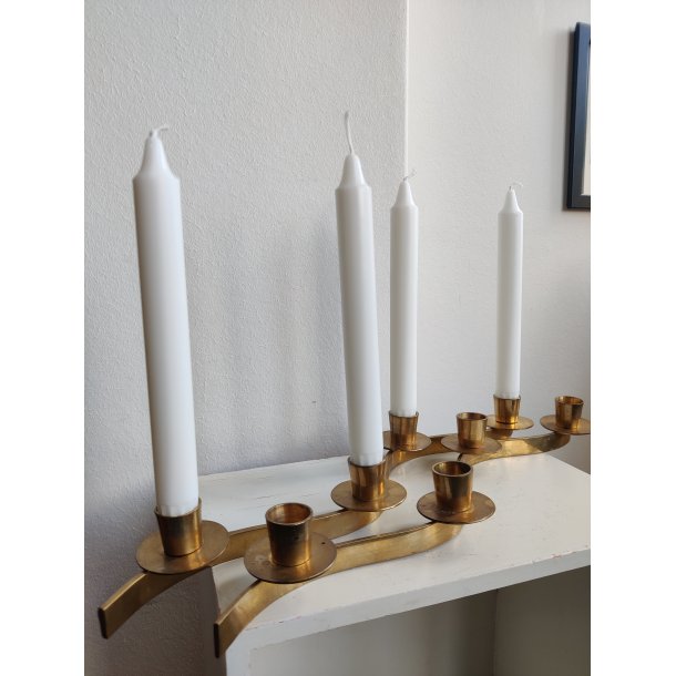 .Messing advents slangestage til 4 lys