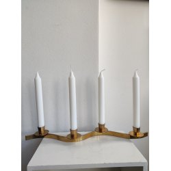 .Messing advents slangestage til 4 lys