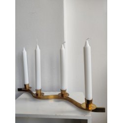 .Messing advents slangestage til 4 lys