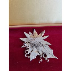 Vintage julebroche med juleblomst