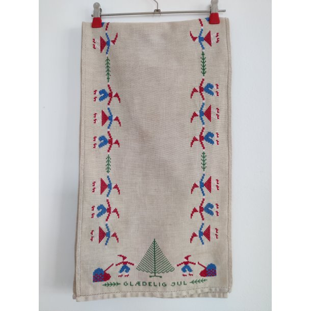 Bordl�ber med masser af s�de nisser og gl�delig jul