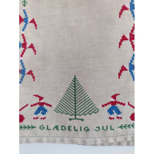 Bordl�ber med masser af s�de nisser og gl�delig jul