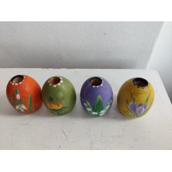 Dansk Sl�jd 4 lysestager med for�rsblomster