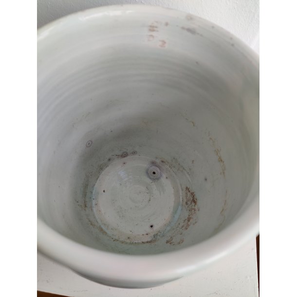 Lysebl� gammel syltekrukke, Bo Fajans Gefle, Sverige 