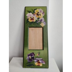 Bemalet fotoramme af tr�, ca. 1890-1910