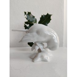 Heubach hvid porcel�nsfigur af spurv