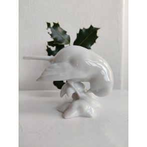 Heubach hvid porcel�nsfigur af spurv