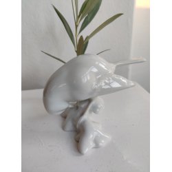 Heubach hvid porcel�nsfigur af spurv