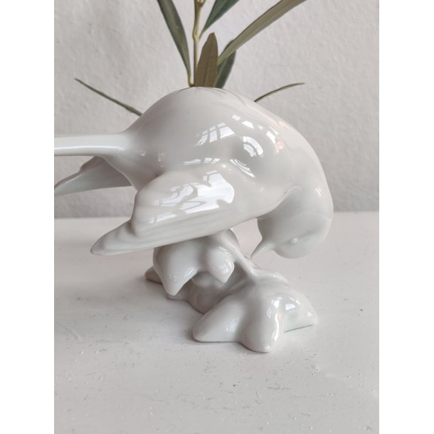 Heubach hvid porcel�nsfigur af spurv