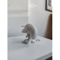 Heubach hvid porcel�nsfigur af spurv