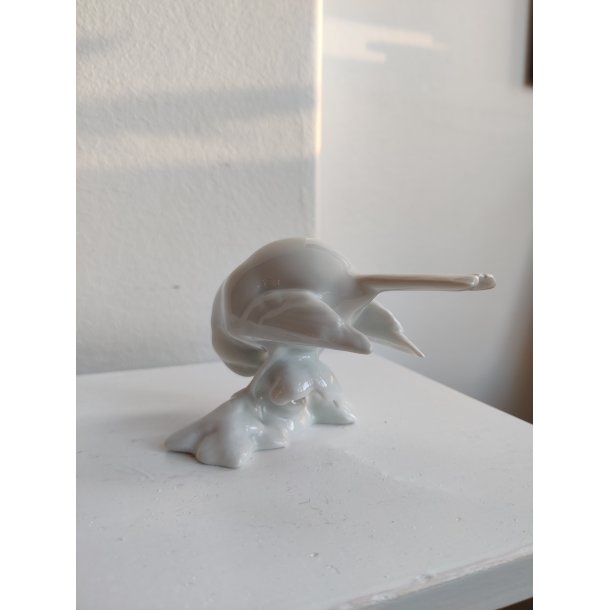Heubach hvid porcel�nsfigur af spurv