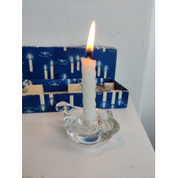 4 vintage kertestager i glas, Aladdin 