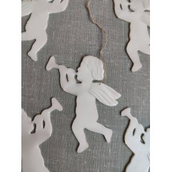 Engle i perlemors-plast, 1950'erne