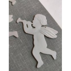 Engle i perlemors-plast, 1950'erne