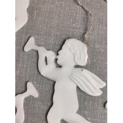 Engle i perlemors-plast, 1950'erne