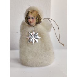 Vat-engel med gamle glansbilleder