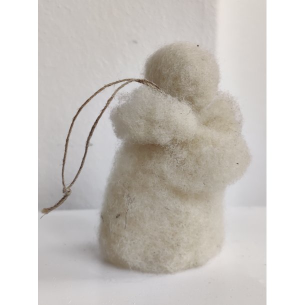 Vat-engel med gamle glansbilleder