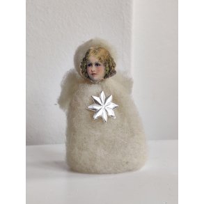 Vat-engel med gamle glansbilleder