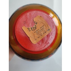 Lakeret sk�l med blade og b�r, russisk