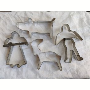 Gamle svenske peberkage udstikkere, 4 stk