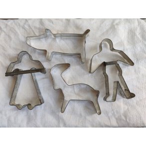 Gamle svenske peberkage udstikkere, 4 stk
