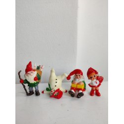 Fire vintage plastiknisser, Daells Varehus